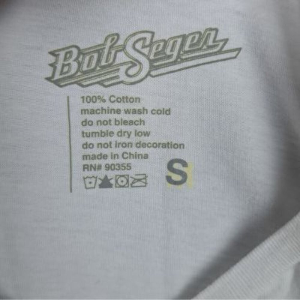 The Silver Bullet Band Bob Seger Y2K Cropped T-Shirt White - Picture 4 of 4